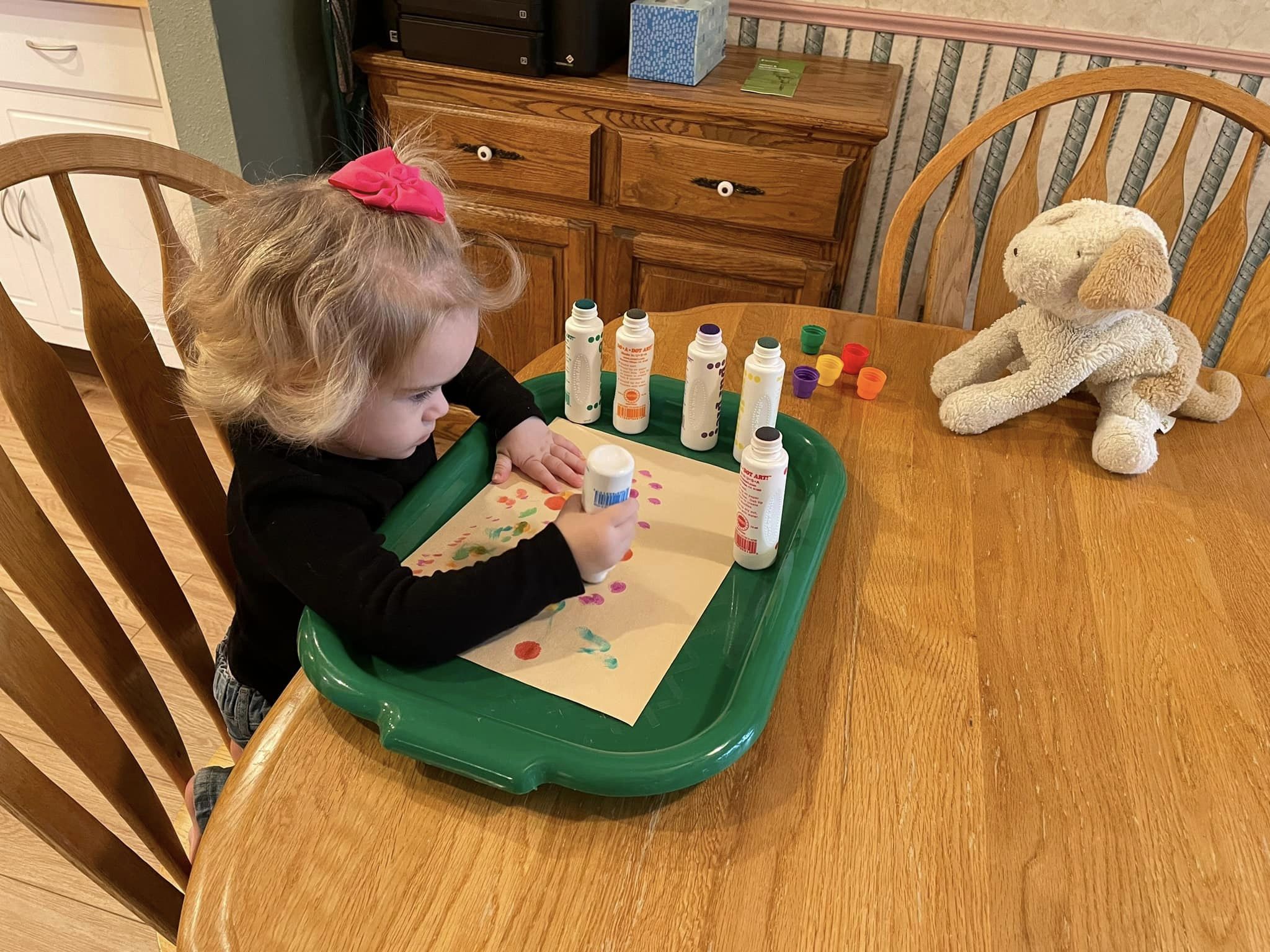Using painting to learn letters, or make a picture